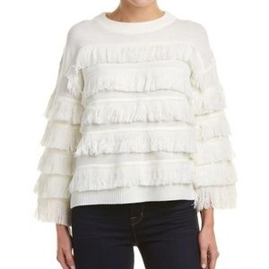 English Factory Fringed Sweater size Med
